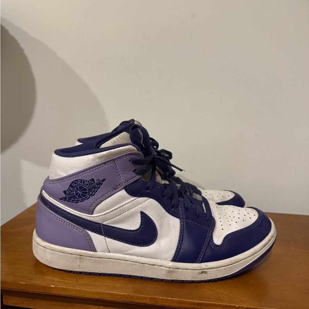 Nike Air Jordan 1 Shoes Mens 9 Sky J Purple Mid Basketball DQ8426-515 BEATERS